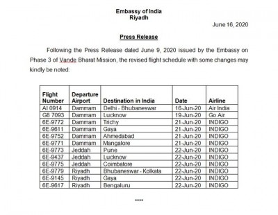 EoiRiyadh Flight schedule dated  June 16.jpeg